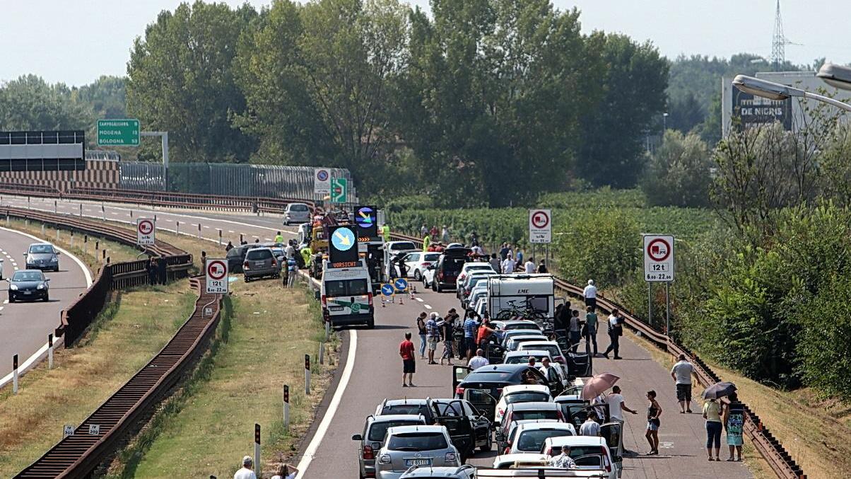 L'autostrada del Brennero tra Carpi e Modena bloccata per un incidente (foto d'archivio)
