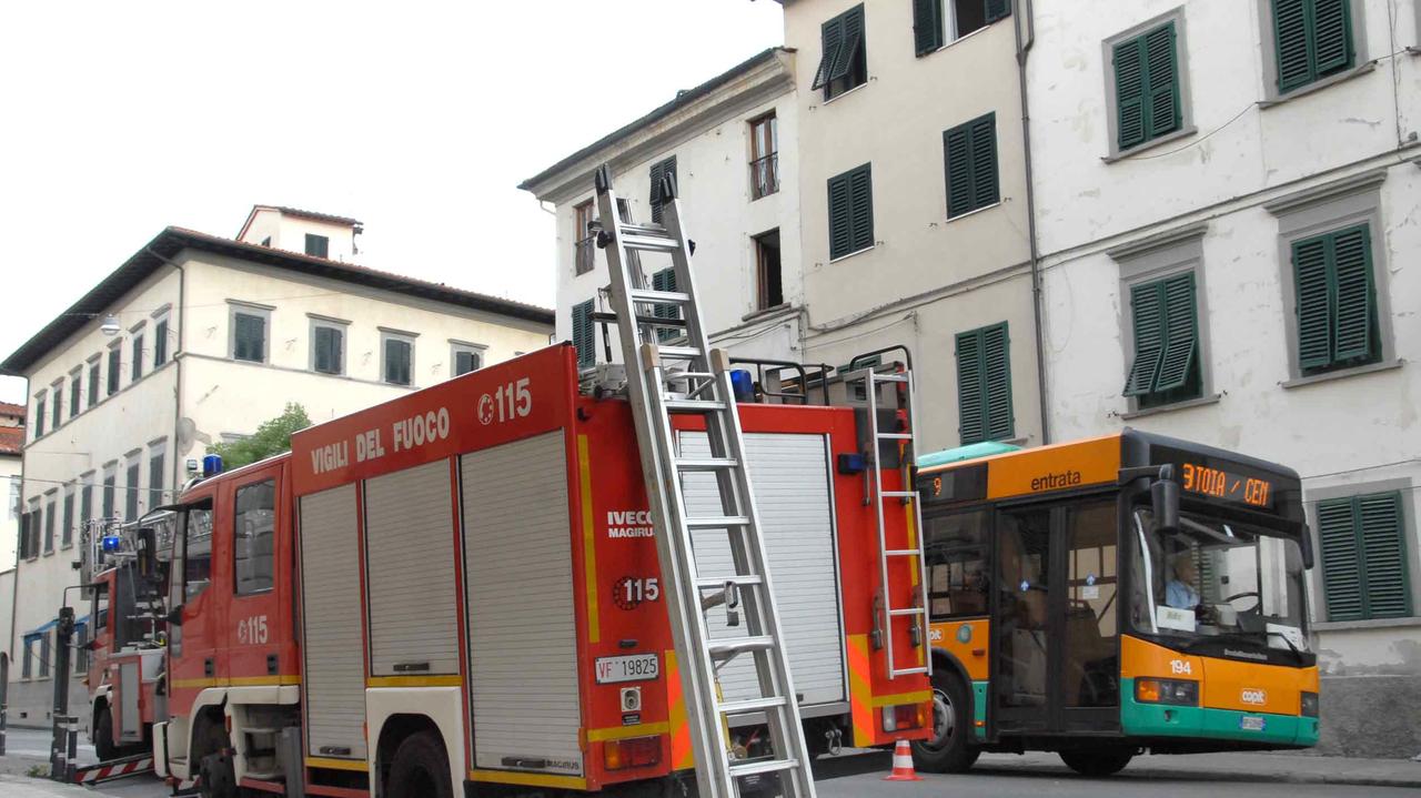 Un intervento dei pompieri (foto Gori)