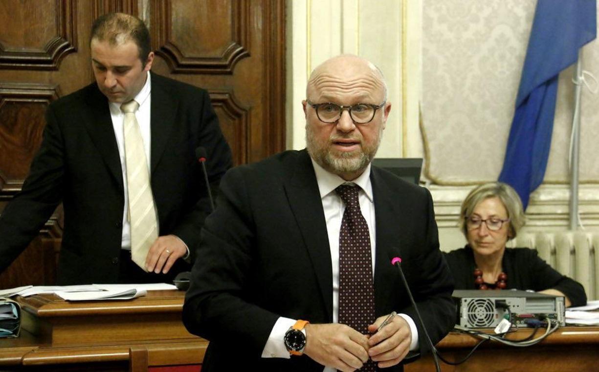 Il sindaco Filippo Nogarin in consiglio comunale (Marzi Pentafoto)