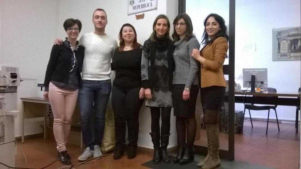 Il saluto dei giovani del servizio civile