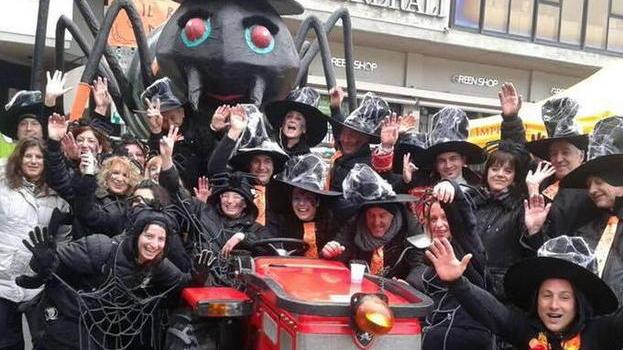 La contrada della Ragnaia vincitrice del Carnevale
