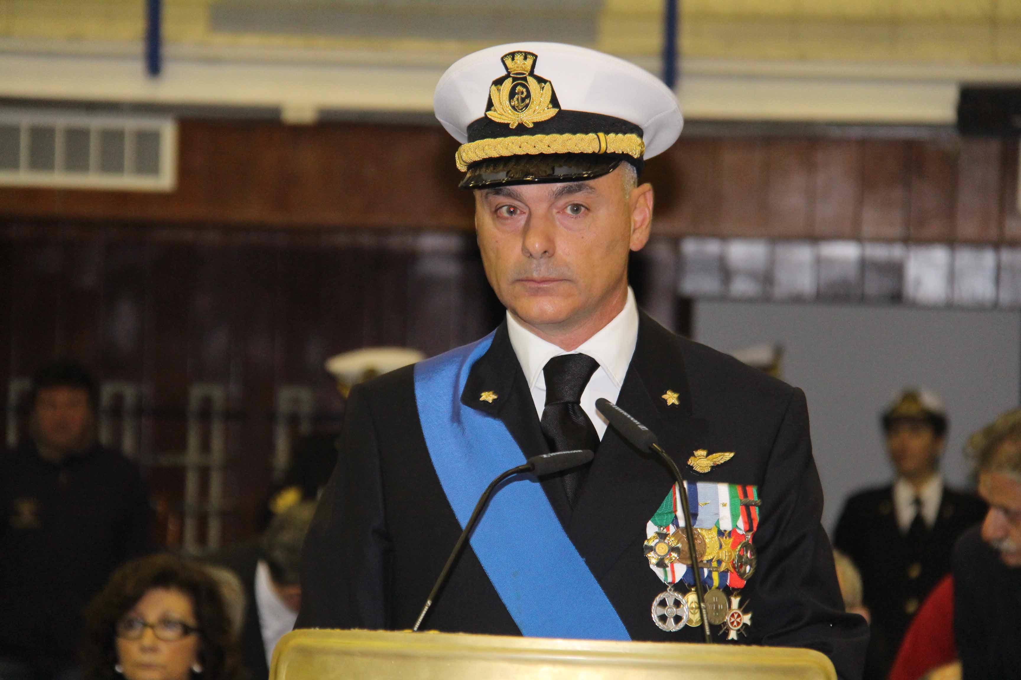 Il contrammiraglio Pierpaolo Ribuffo