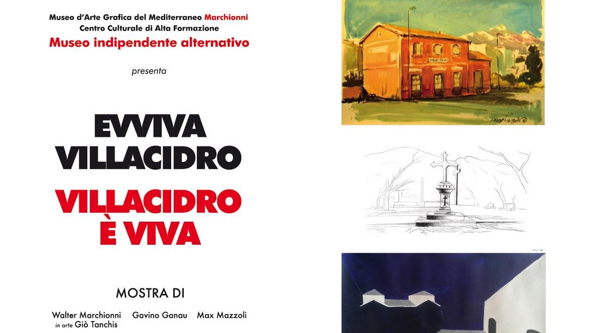 La locandina della Mostra "Evviva Villacidro-Villacidro è vita"