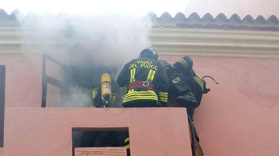 L'intervento dei vigili del fuoco