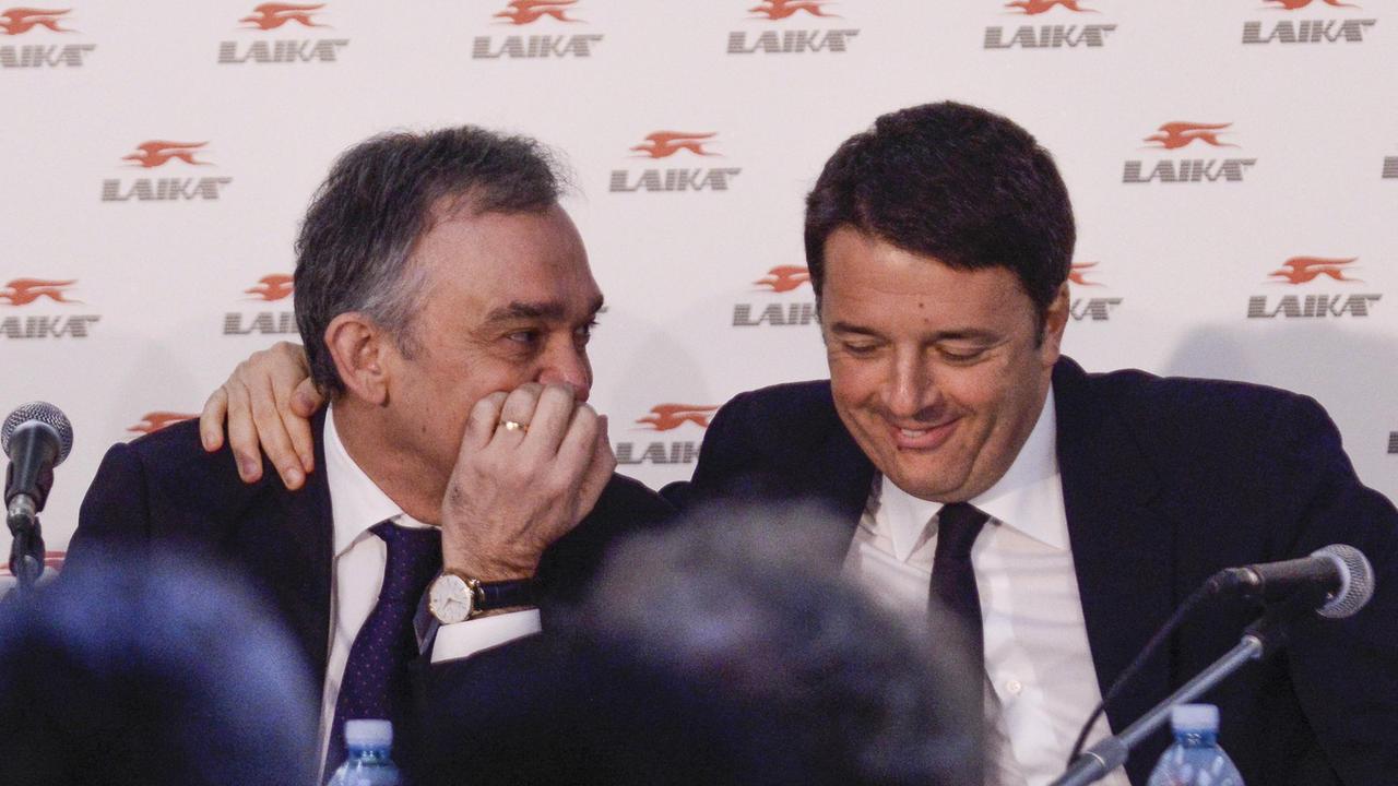 Il governatore della Toscana, Enrico Rossi (sin) con il premier Matteo Renzi