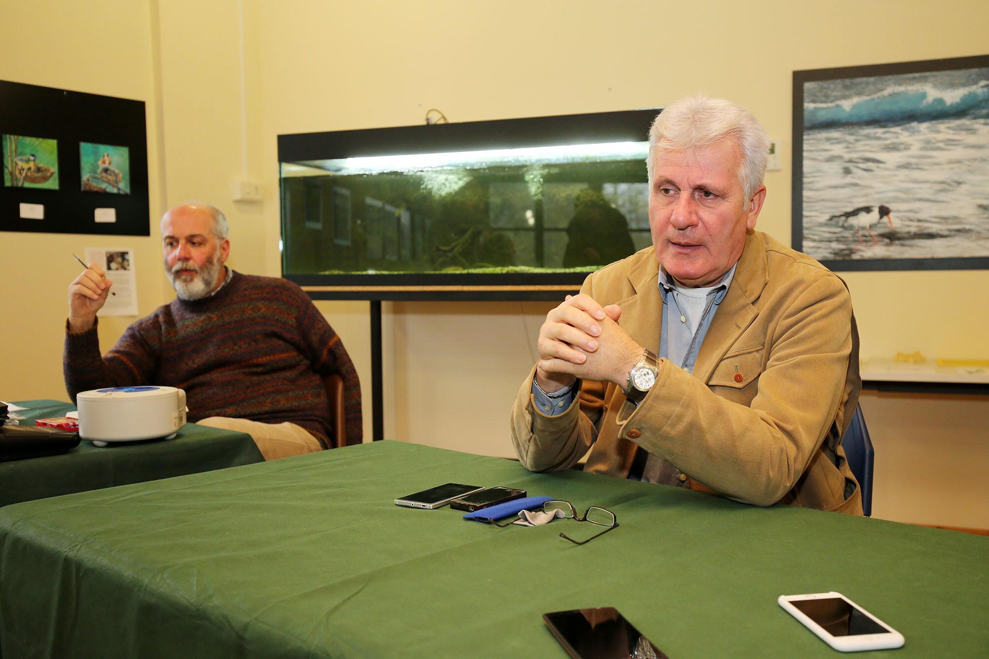 Il presidente Rinaldo Vanni all'assemblea dei soci del Centro di ricerca (Foto Nucci)