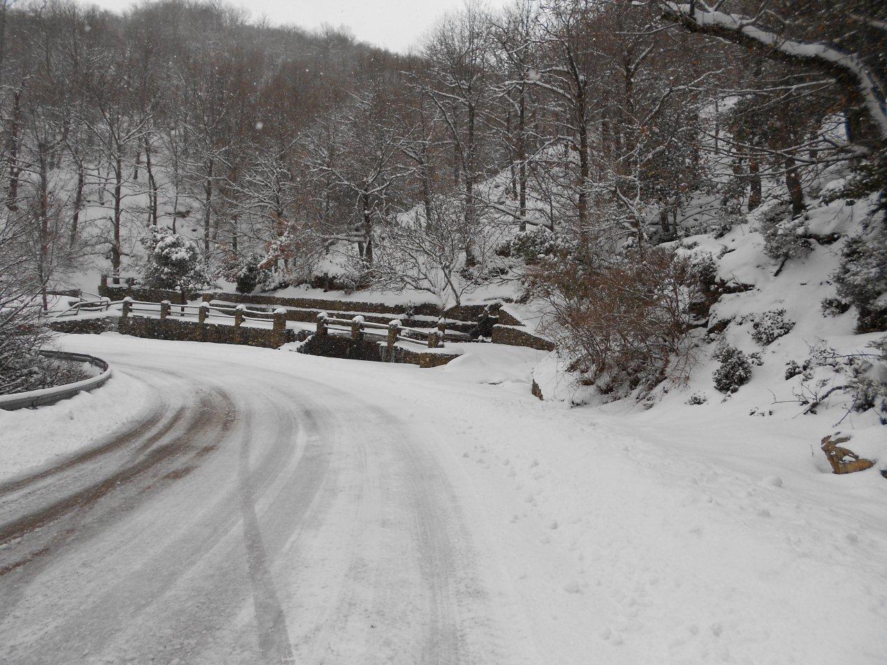Desulo sotto la neve