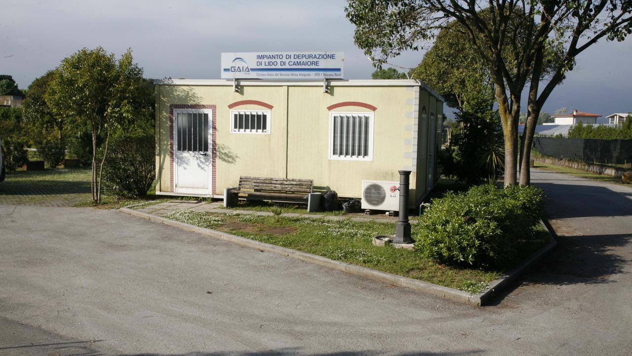 Il depuratore di Gaia a Lido di Camaiore