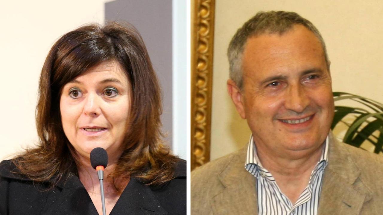 L'ex sindaco Roberta Marchi e l'ex consigliere Lorenzo Brandani