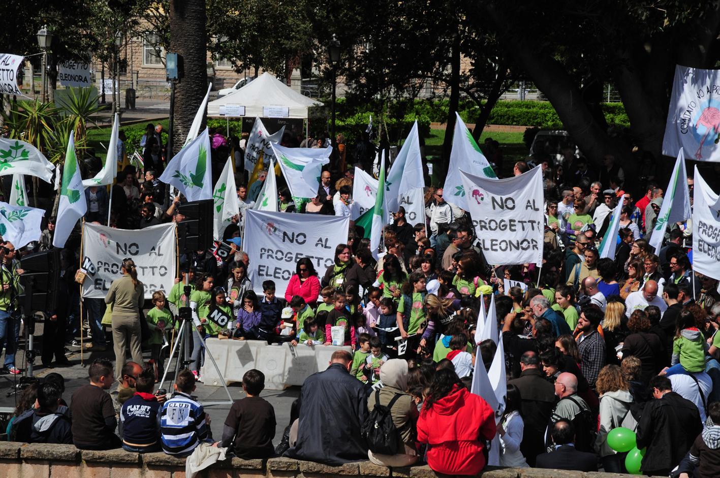 Manifestazione contro il Progetto Eleonora