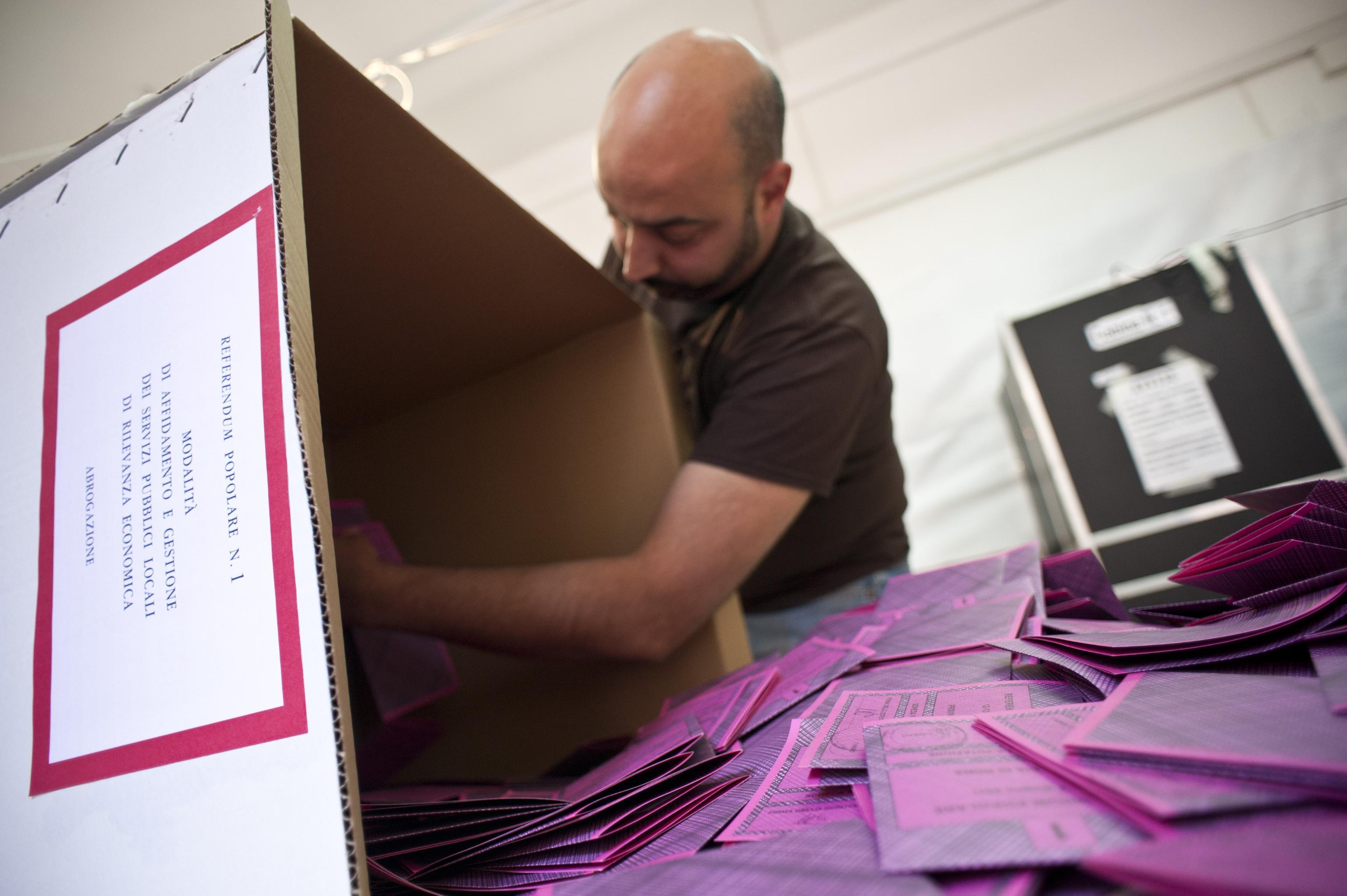 Un seggio elettorale 