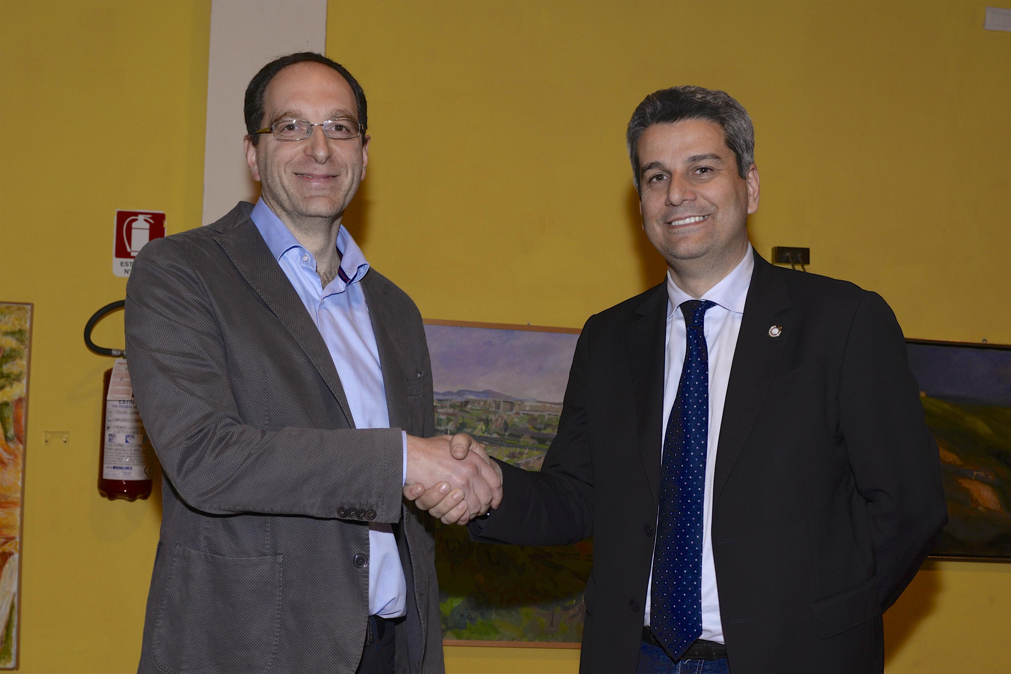 Da sinistra Lorenzo Mascagni e Paolo Borghi (foto Agenzia Bf)
