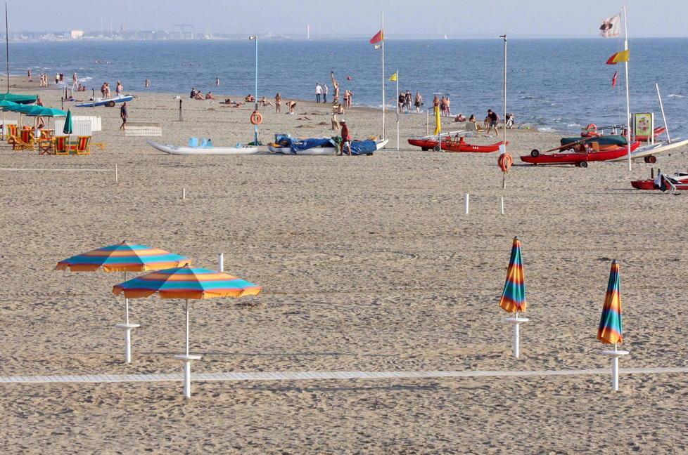 La spiaggia di Marina di Pietrasanta