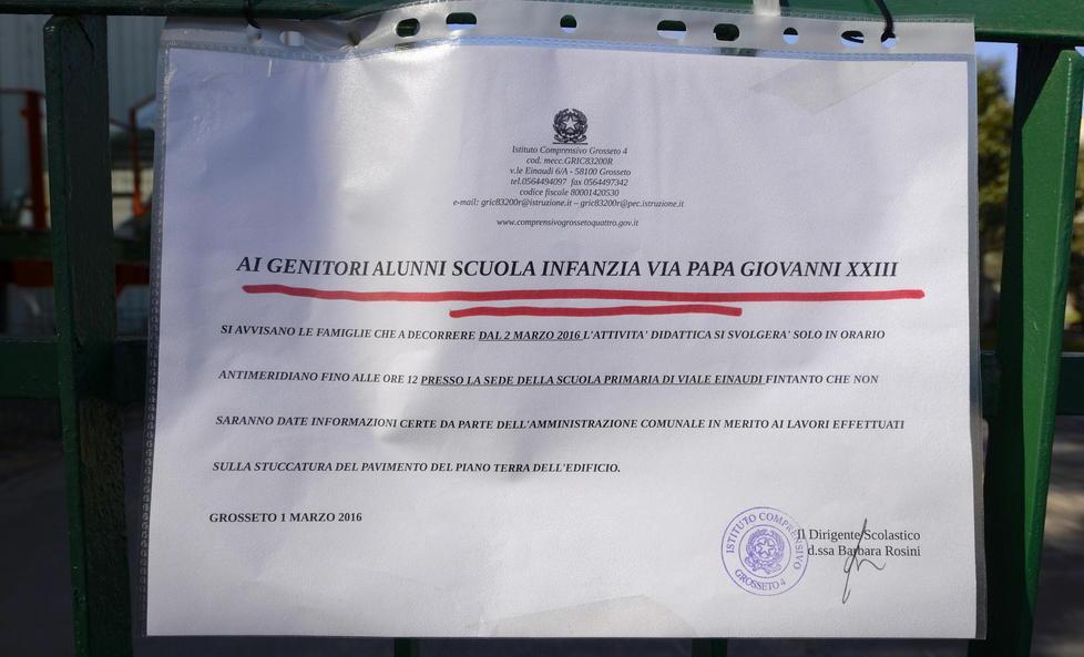 Asilo chiuso dopo i lavori, bimbi trasferiti 