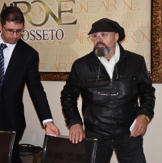 Bruno Poeti (a destra) con l'avvocato Marco Galli (foto Agenzia Bf)