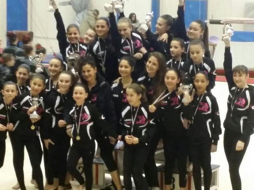 Le ginnaste dell'Asd Karate Kwai Montecatini