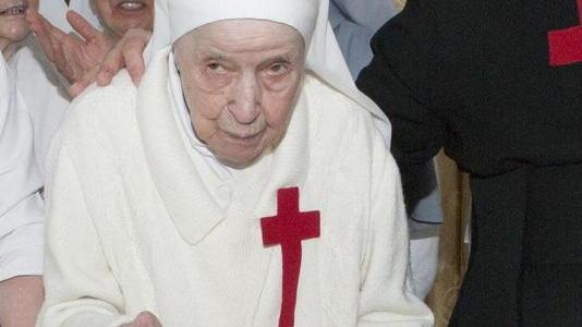 Pochi giorni fa le 109 candeline di suor Candida