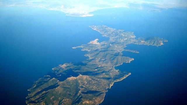 L'isola d'Elba vista dal cielo