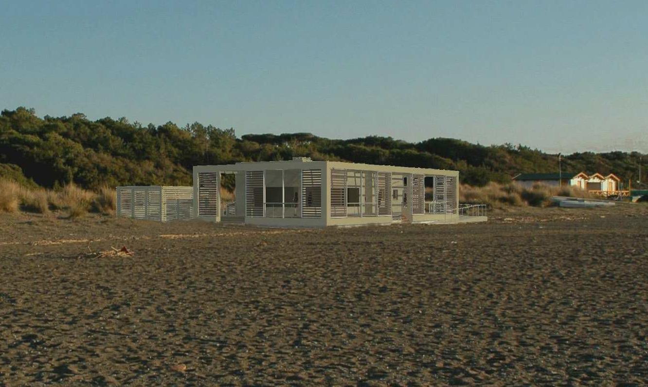 Una ricostruzione grafica del Seggio Beach