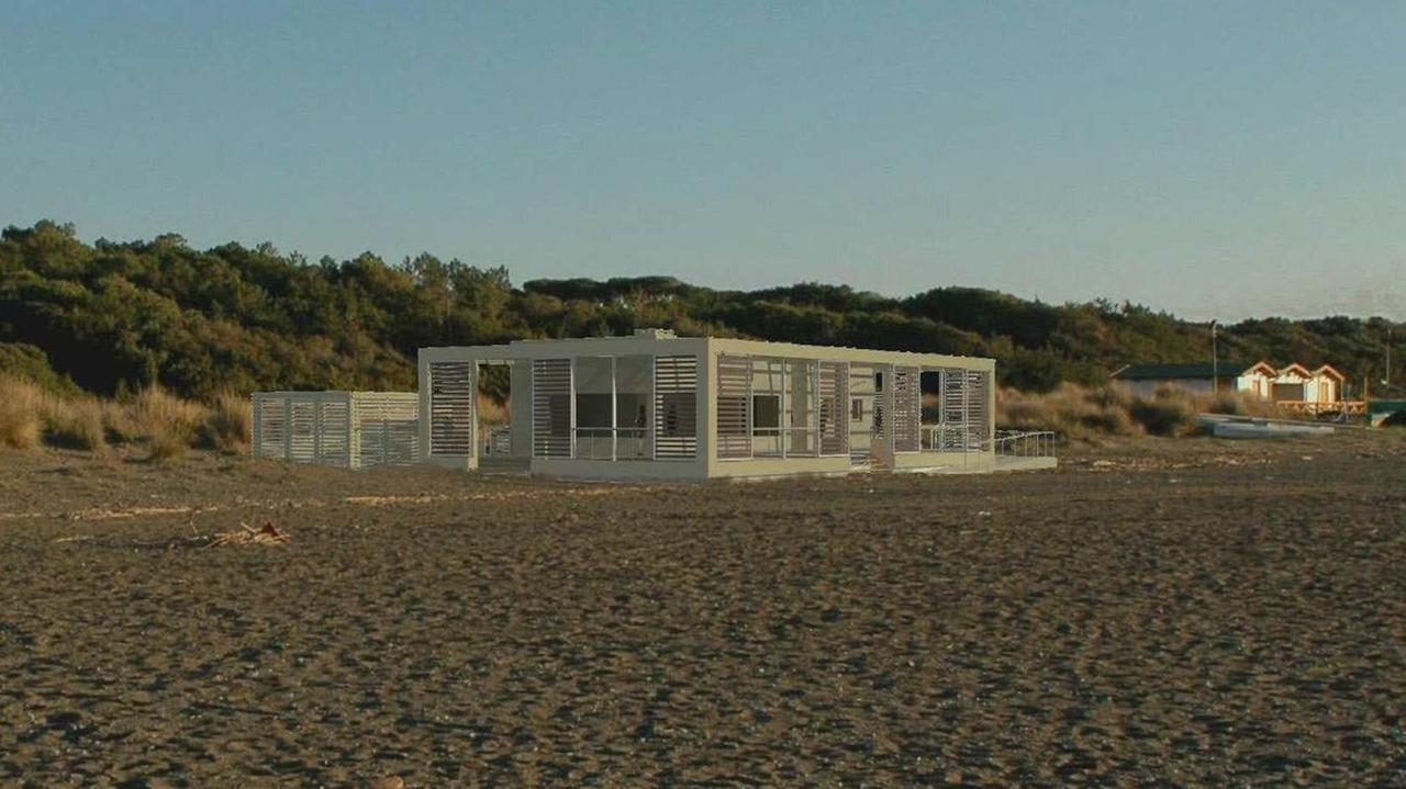 Una ricostruzione grafica del Seggio Beach