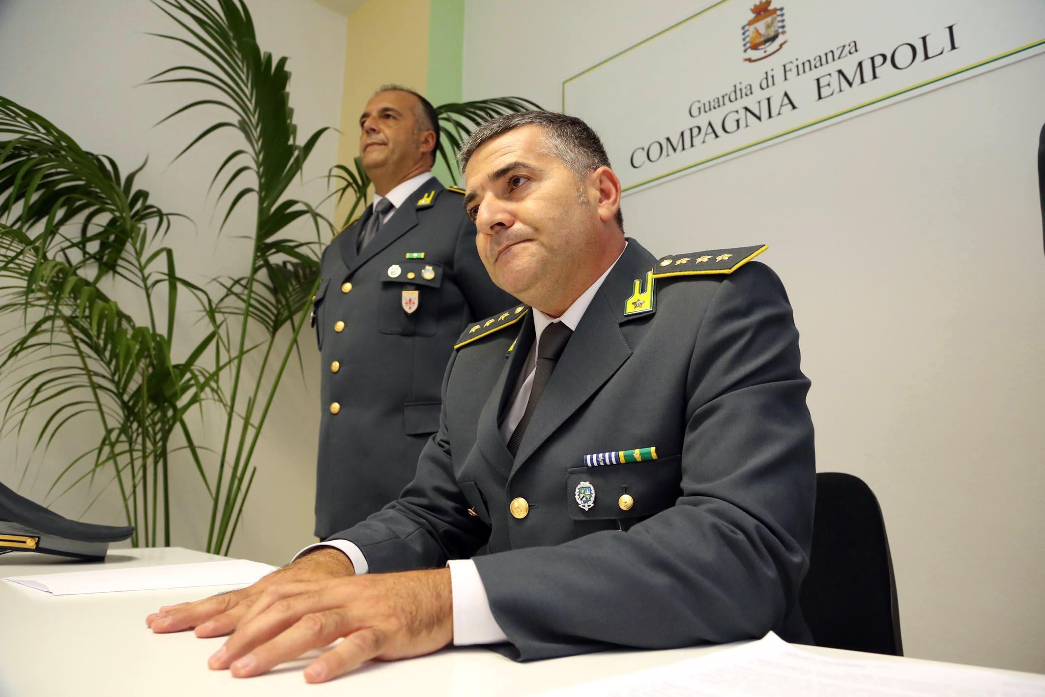Il comandante della guardia di finanza di Empoli Andrea Parodi