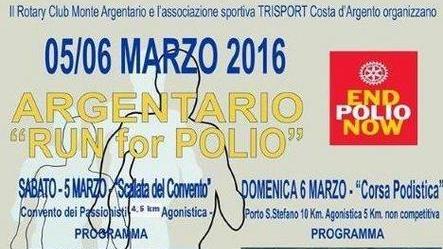 Run for Polio, l’Argentario corre per solidarietà