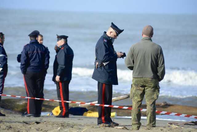 Il punto dove è stato rinvenuto il cadavere (foto Bieffe)
