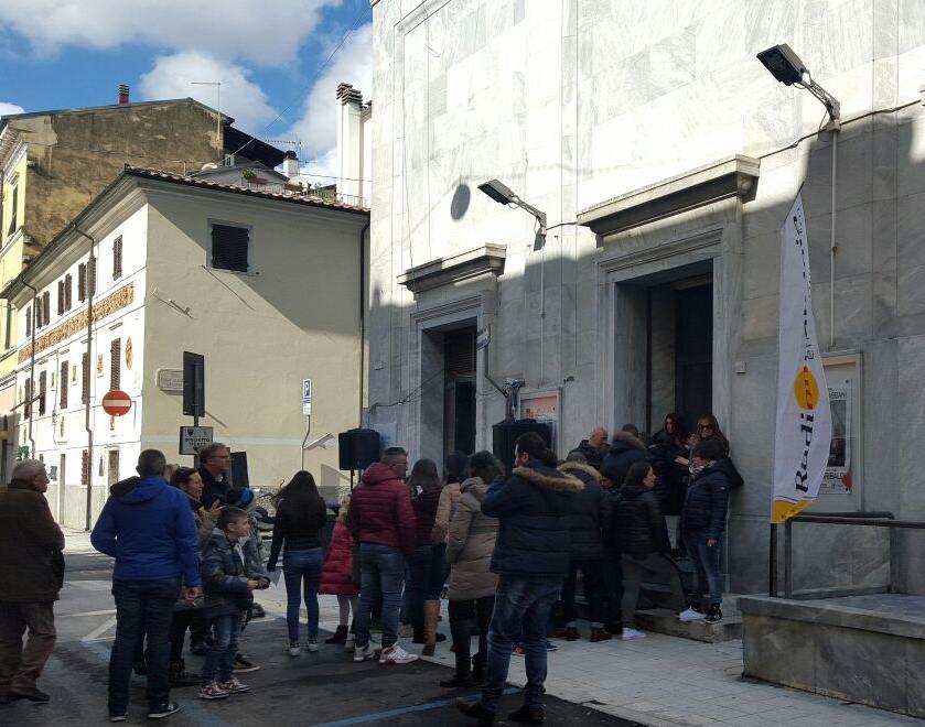 Ressa per Gabbani, la sala Garibaldi è stracolma