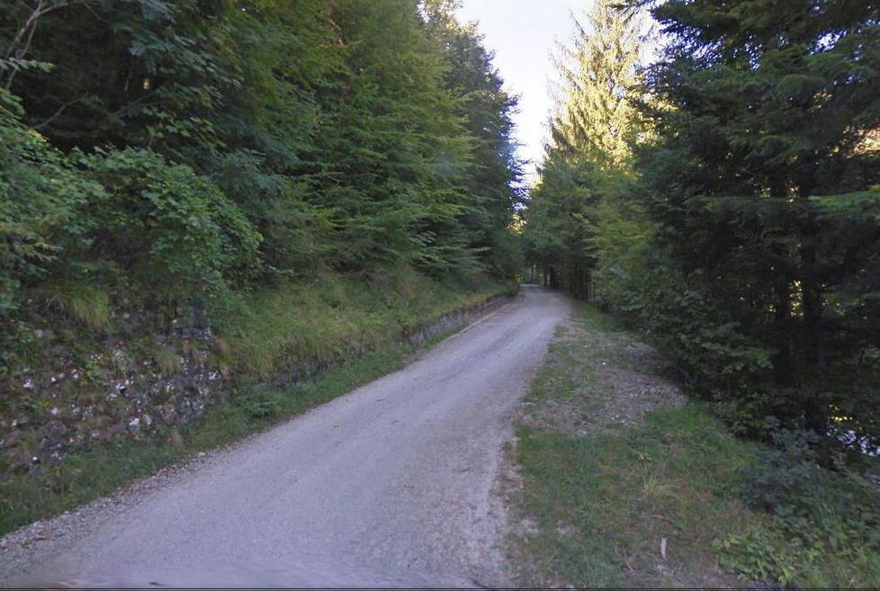 La strada sterrata che porta da Pracchia alla Collina
