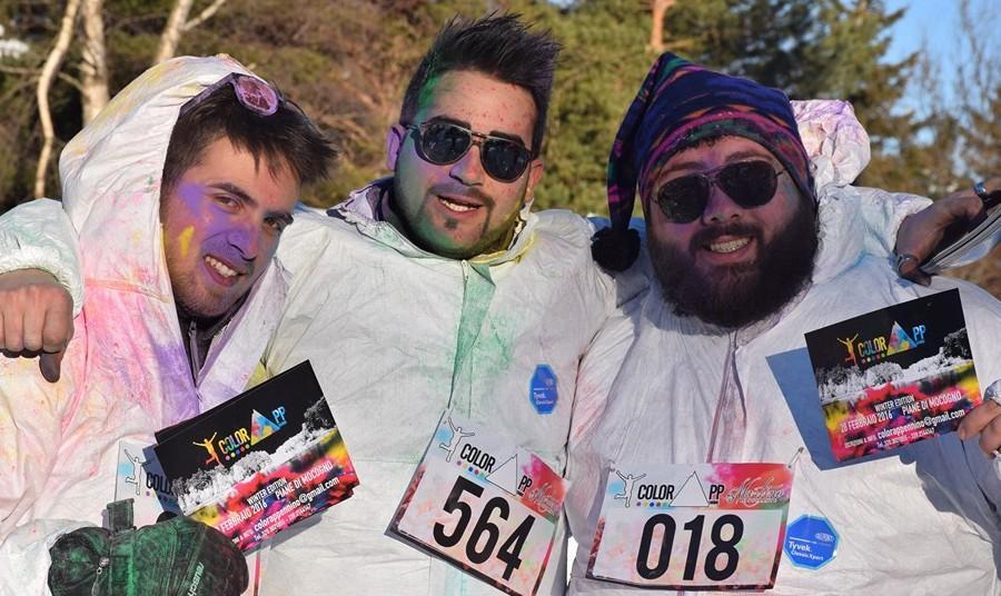 In mille per la color run sulla neve 