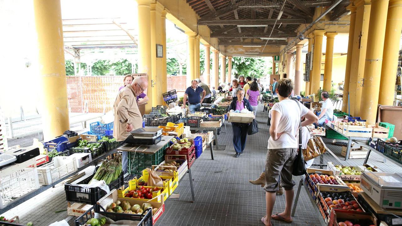 Una veduta del mercato coperto di Montecatini