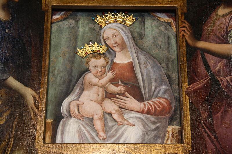 Rubate le coroncine del dipinto della Madonna di Piè di Piazza