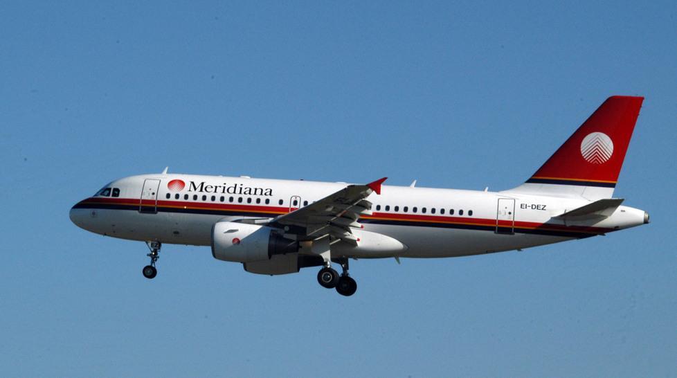 Un Boeing di Meridiana in volo