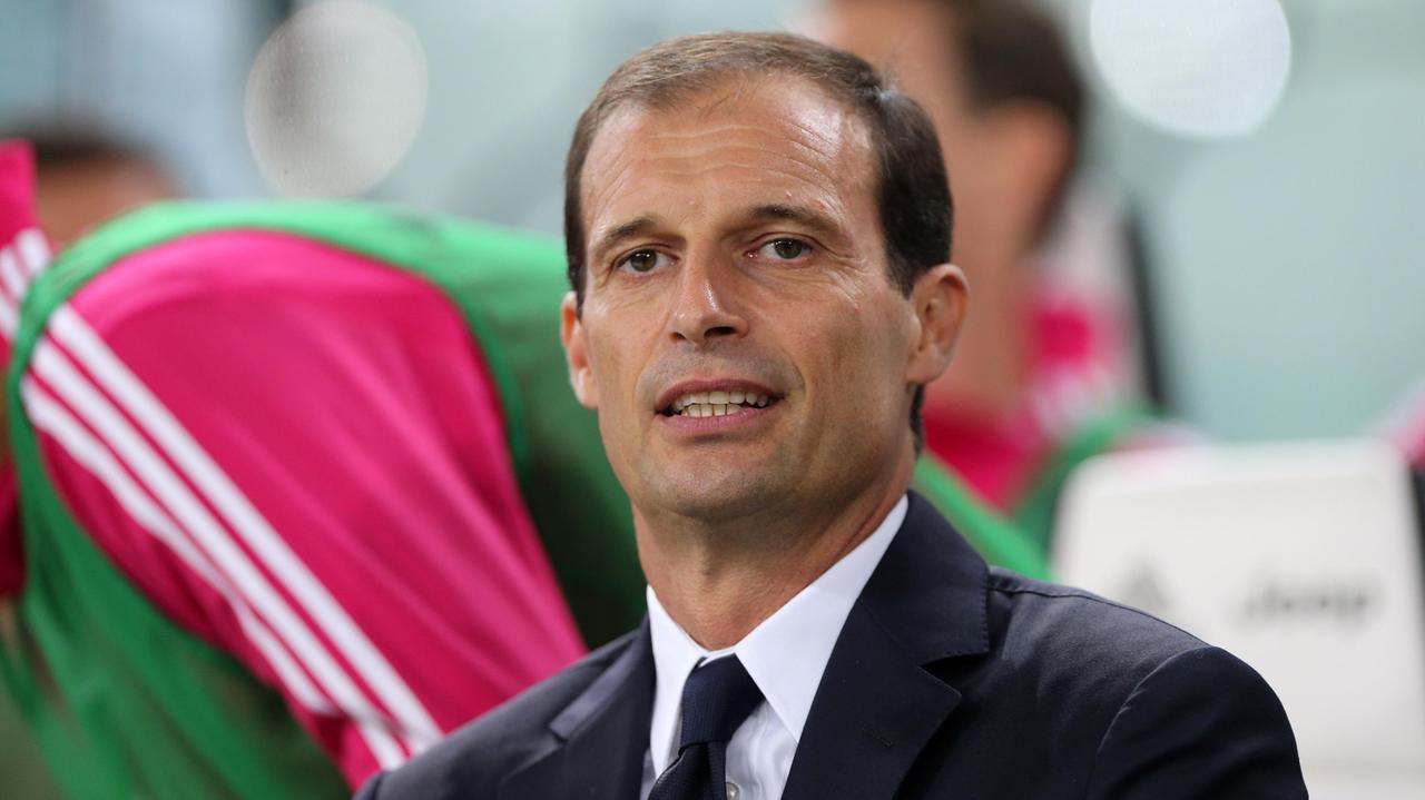 Massimiliano Allegri sulla panchina della Juventus