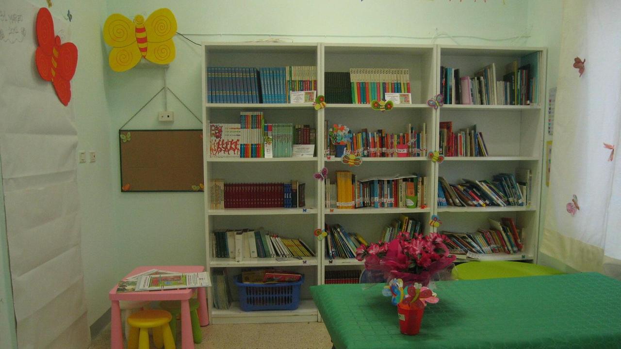 La biblioteca della scuola elementare di Populonia