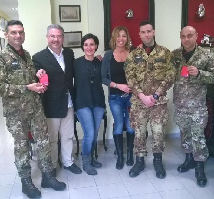 Sette militari del Savoia tra i donatori di sangue