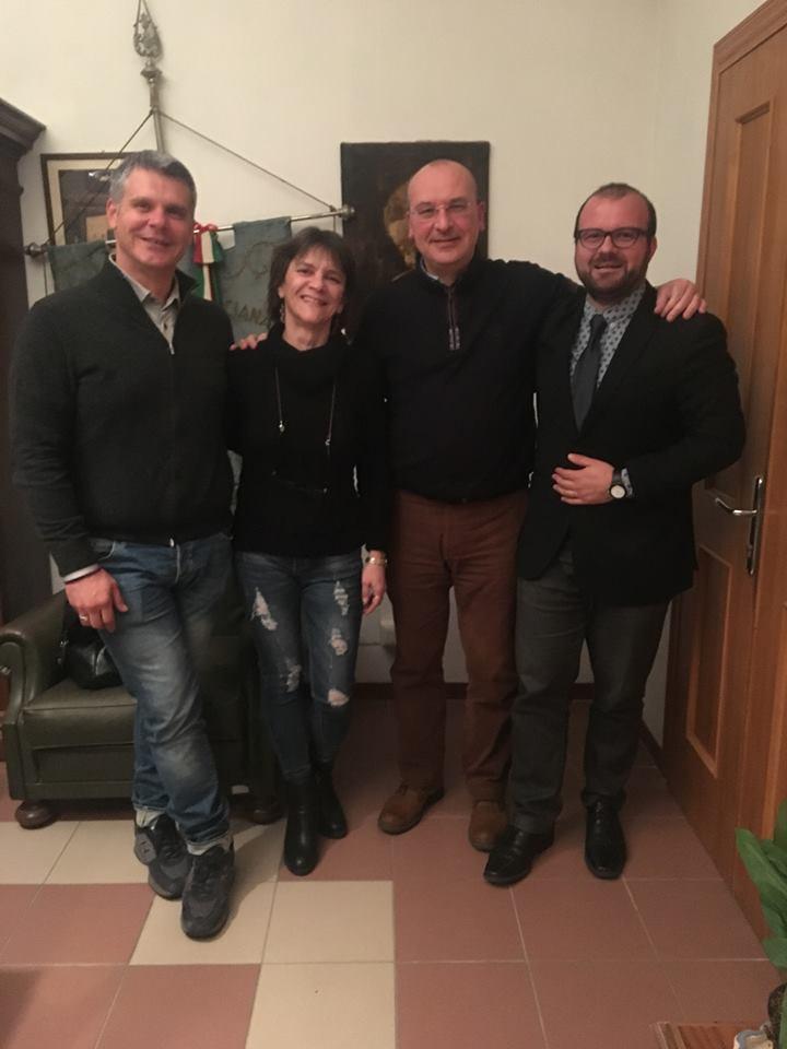 Da sinistra Andrea Ciumei, Anna Bulgaresi, Gianni Anselmi e Lorenzo Lambardi