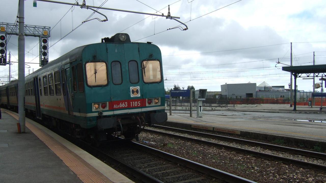 Un treno dei pendolari