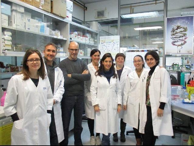 Il gruppo di ricerca guidato da Leonardo Sechi (il terzo da sinistra)