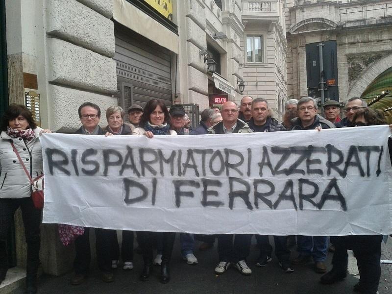Manifestazione a Roma degli azzerati Carife