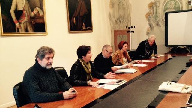 La presentazione di "Textile" nella sala giunta del Comune di Prato