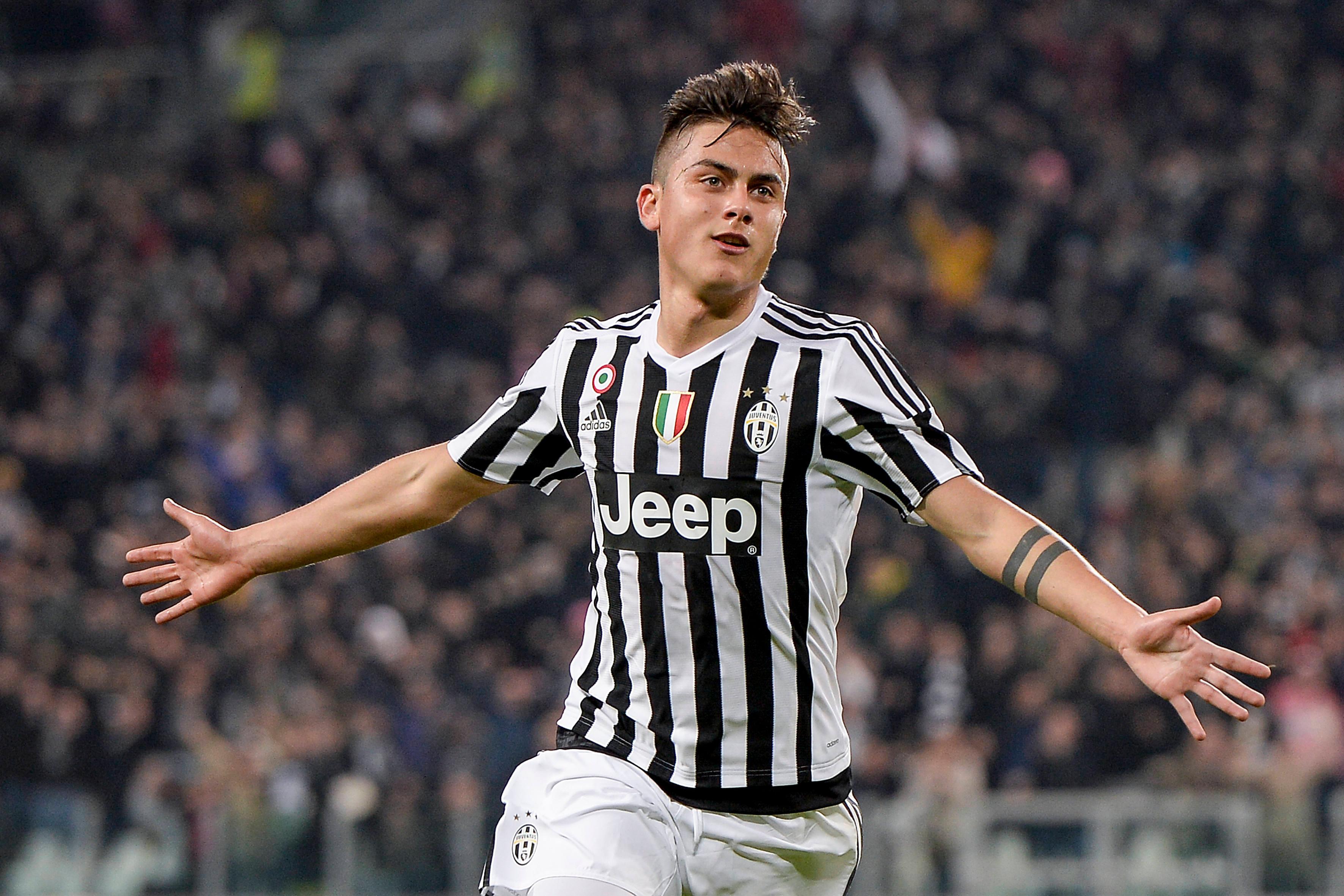 L'esultanza di Paulo Dybala dopo il gol al Sassuolo