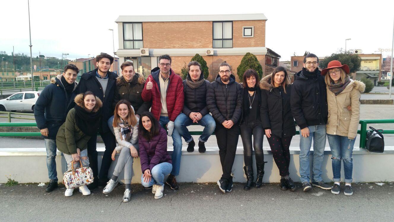 La squadra dei sanminiatesi in tv