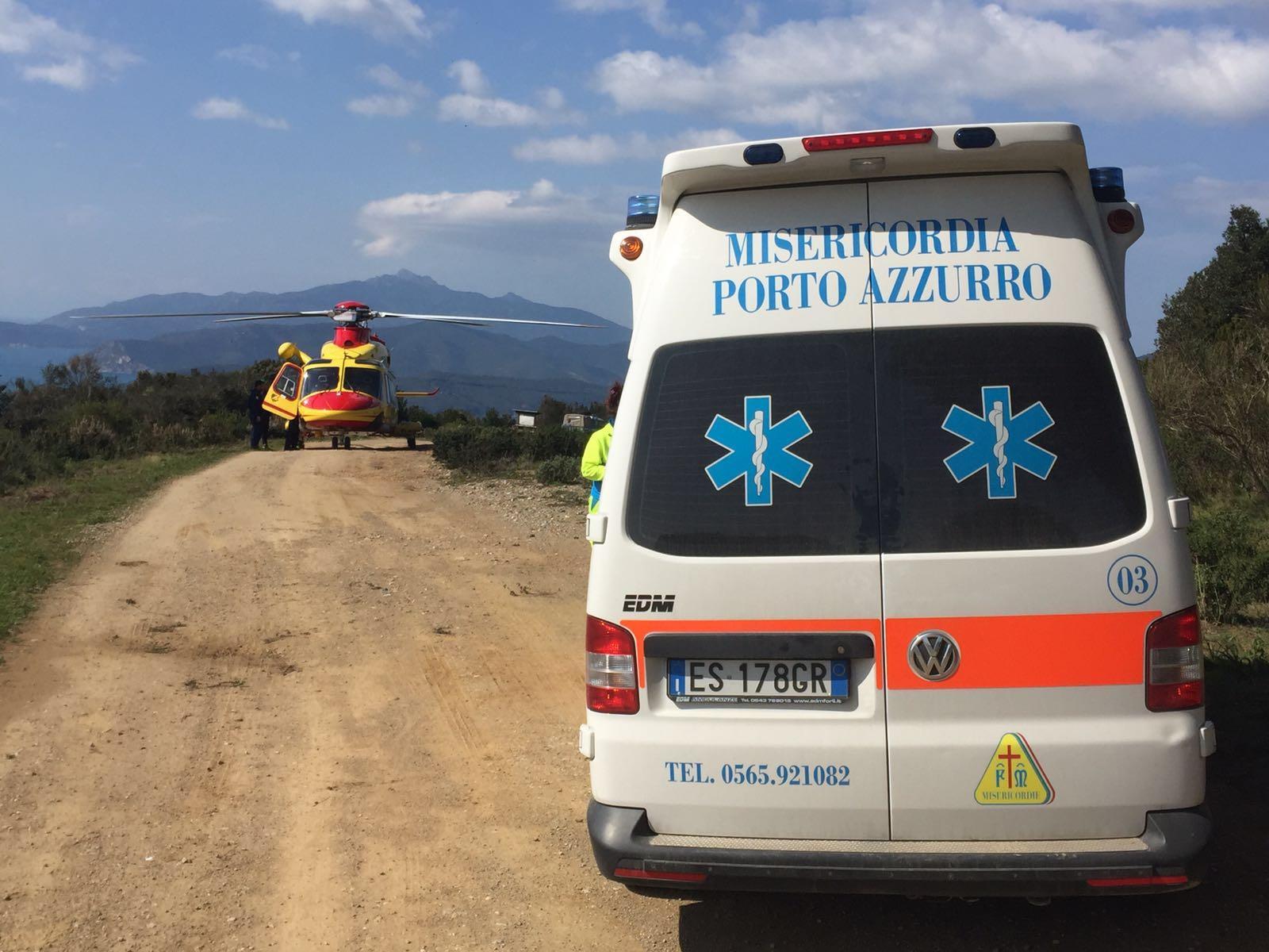 I soccorsi all'escursionista sul Calamita