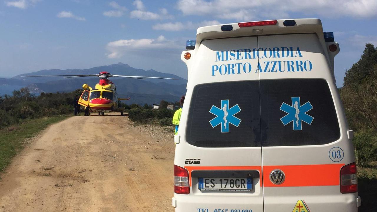 I soccorsi all'escursionista sul Calamita
