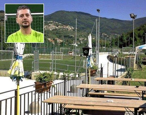  Il centro sportivo del Carbonizzo a Montemurlo, nel riquadro Lorenzo Betti