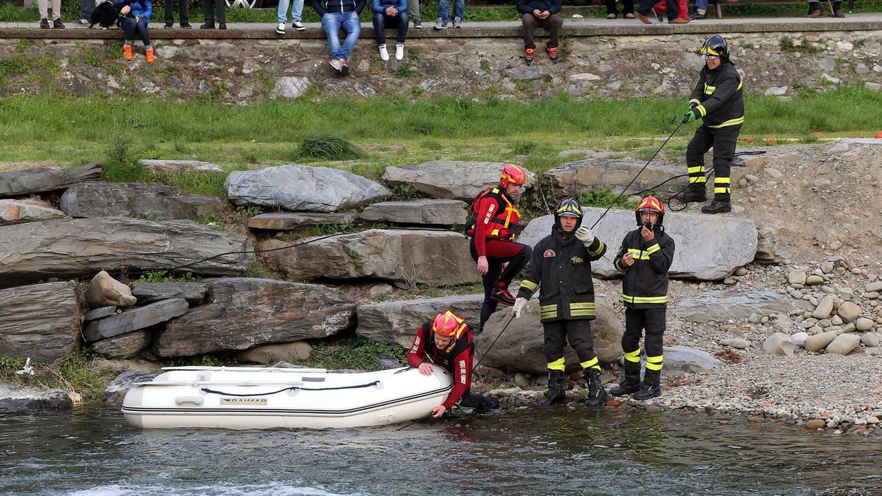 L'intervento dei vigli del fuoco