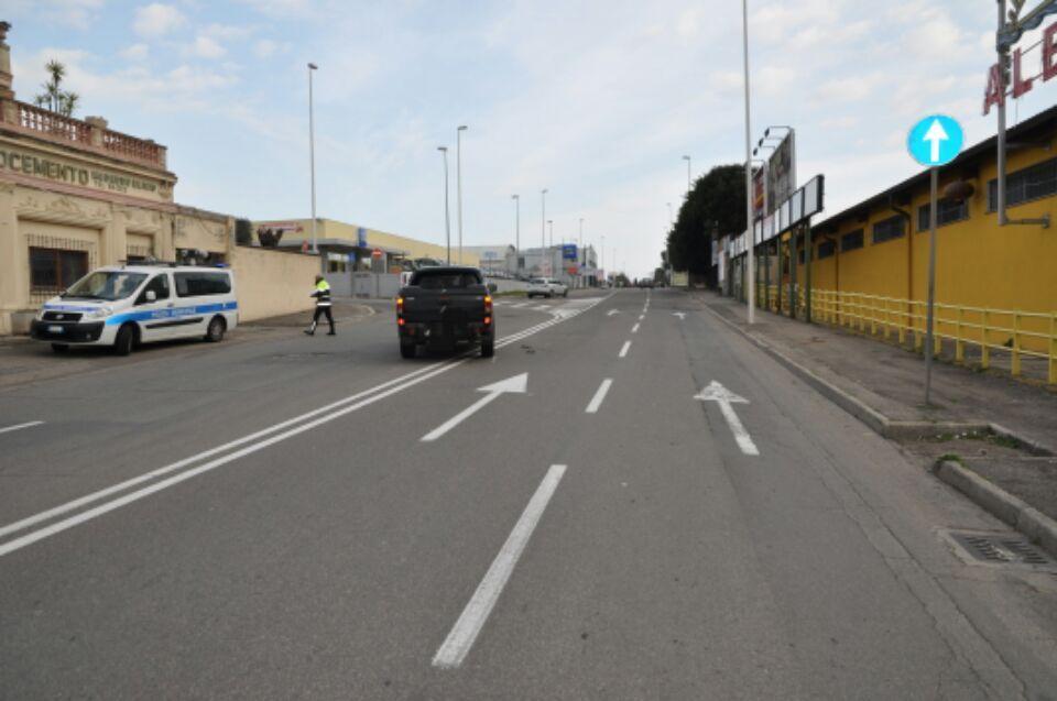 Il pedone è stato investito all'altezza di via Del Fangario (foto Mario Rosas)