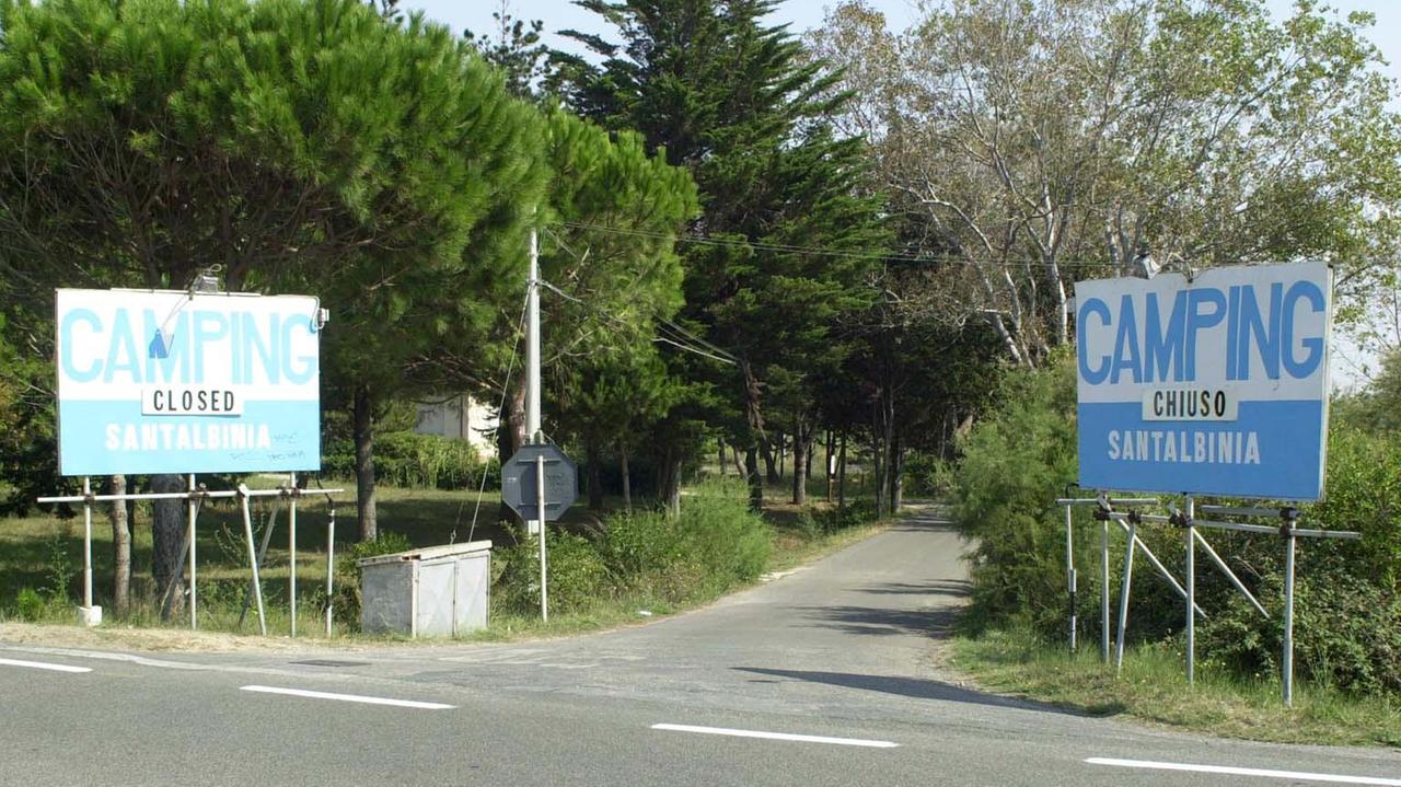 La via d'accesso al camping Sant'Albinia