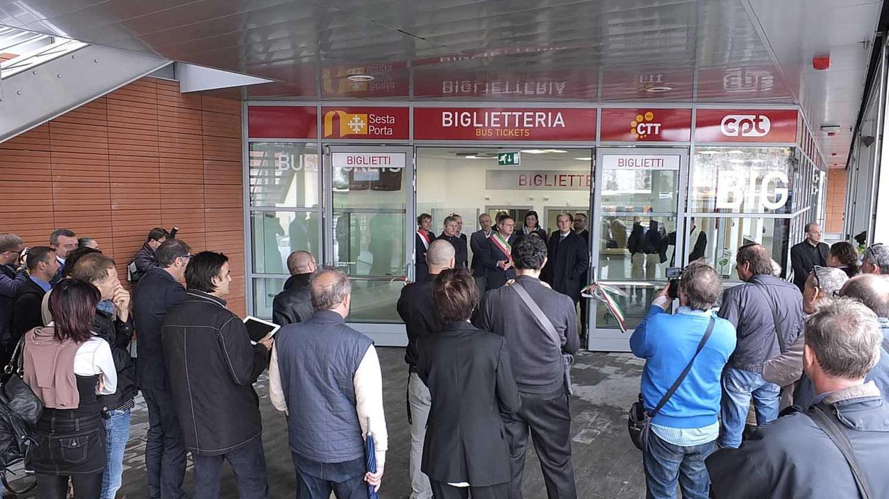 La biglietteria del terminal della Sesta Porta